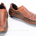 COLE HAAN 12 brown leather NIKE AIR driving moccasin loafer slip on shoe C09766
