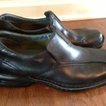 NEW CLARKS ESCALADE 70845 SLIP ON BLACK LEATHER LOAFER SIZE 11M