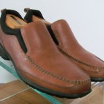 Mens size 9.5 M brown leather Cole Haan slip on loafers casual shoes  K2