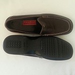 9.5 M COLE HAAN Mens Nike Air Shoes Santa Barbara Brown Loafers Slip On