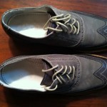 Men’s Cole Haan Gray Wing Tip Oxfords, Excellent Condition, 8 M
