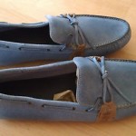 Mens New Cole Haan Nike Air Grant Suede DRIVING Loafers Shoes size 12 Blue