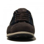 $225 Hugo Boss ORANGE Label Lace-up Sneakers Navy Grey Mens 6 39 Trainers 5.5