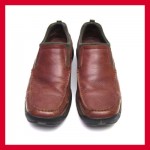 COLE HAAN County Nike Air mens 9 brown tan slip on shoe loafer