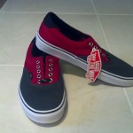 Mens Vans size 10 Era Dark Gray/Dark Red BRAND NEW