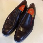 COLE HAAN G-SERIES MENS 10.5 M BROWN LEATHER LOAFERS SLIPONS POINTY ECU