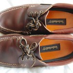mens brown TIMBERLAND deck shoes size UK 9 W