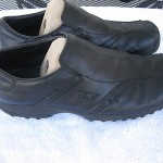 Men’s Diesel NERO Black Leather Slip-On Casual Shoes sz 9 Rare Good Shape Nice