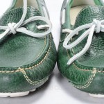 COLE HAAN 9.5 green leather DRIVING MOCCASIN moc toe loafer driver shoe C10666