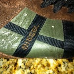 DIESEL Shoes*LEATHER*size 12 men’s*DIESEL shoes mens brwn grn*REMY model*EUR 45*