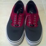Mens Vans size 10 Era Dark Gray/Dark Red BRAND NEW