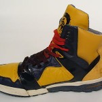 Mens DIESEL High Top Sneaker Shoes I’m Pression Mid Red Blue Mustard Yellow 11