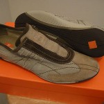 HUGO BOSS Orange Label QUIM Open Brown Linen Suede Shoe NIB 10 $225