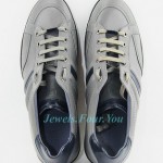 HUGO BOSS BLACK LABEL WEBIO GRAY SHOES SNEAKERS 100% LEATHER NEW SZ 10 43
