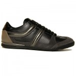 $225 Hugo Boss ORANGE Label Lace-up Sneakers Black Mens Shoes 13 46 Walking 12.5