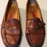 COLE HAAN 13 D Shoes Tassel Loafers Brown Leather  Casual Slip On Men’s