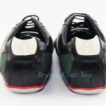 HUGO BOSS RED LABEL THAMIO GREEN & BLACK SHOES SNEAKERS LEATHER NEW SZ 10 43
