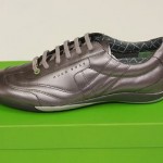 HUGO BOSS GREEN LABEL ‘Gilmour Shiny’ Silver Metallic Fashion Sneakers NEW NIB