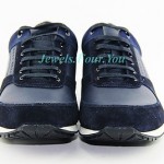 HUGO BOSS BLACK LABEL NIKORIO BLUE SHOES SNEAKERS 100% LEATHER NEW SIZE 10 43