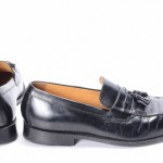 COLE HAAN 11 black leather NIKE AIR tassel loafer moc toe slip on shoe C07906