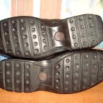 COLE HAAN ~ MENS BLACK W/ BROWN TRIM LEATHER DRIVING LOAFERS SZ 9M ~ NICE!