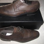 New Hugo Boss Mens Matano Dark Brown Lace-up Wingtip Casual Oxfords Dress Shoes