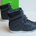 HUGO BOSS  MORNINGSIDE TRACK LEATHER BOOTS  Size 13