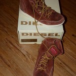 Diesel WHOOP Tortoise Shell Distressed Suede Ankle Boot US 9- EU42