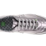 HUGO BOSS GREEN LABEL ‘Gilmour Shiny’ Silver Metallic Fashion Sneakers NEW NIB