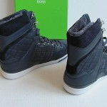 HUGO BOSS  MORNINGSIDE TRACK LEATHER BOOTS  Size 13