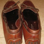 Mens Cole Haan Country Brn All Leather Driving Moccasins sz 12 D