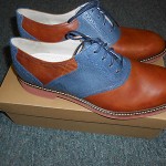 New Cole Haan Air Franklin Saddle Bourbon/Ocean Suede Size 13M