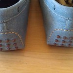 Mens New Cole Haan Nike Air Grant Suede DRIVING Loafers Shoes size 12 Blue