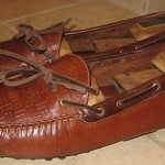 Mens Cole Haan Country Brn All Leather Driving Moccasins sz 12 D