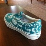 Vtg. 2007 Vans Authentic SF Duke Kahanamoku Lake Blue /True White Slip On Mint!!