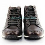 HUGO BOSS BLACK LABEL BROWN NIKKOS BOOTS SHOES SNEAKERS LEATHER NEW SZ 10 43