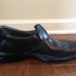 NEW CLARKS ESCALADE 70845 SLIP ON BLACK LEATHER LOAFER SIZE 11M