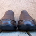 MENS DRESS SHOE COLE HAAN SIZE 9.5M BROWN LEATHER CASUAL SLIP ON DRIVER LOAFERS
