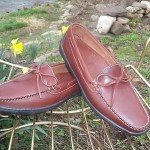 Men’s COLE HAAN Boat Shoe, Rust Color Leather, Size: 10M #M92678