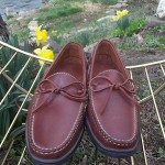 Men’s COLE HAAN Boat Shoe, Rust Color Leather, Size: 10M #M92678