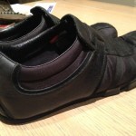 Diesel “Leon” Black Leather Black Nylon sz 10.5 AWESOME KICKS