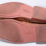COLE HAAN 9.5 brown leather NIKE AIR penny loafer moc toe slip on shoe C10576
