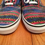 VAN DOREN VANS ERA SHOES SIZE 11 MULTI STRIPE GREAT CONDITION