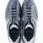 HUGO BOSS BLACK LABEL WEBIO BLUE SHOES SNEAKERS 100% LEATHER NEW SZ 10 43