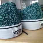 Vans authentic new era speckled shoes mens size 12