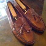“VINTAGE” BEAUTIFUL & SHARP “RUST” COLE HAAN PINCH TASSEL LOAFER SZ 10.5(D) WOW!