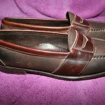 MENS COLE HAAN BROWN LEATHER PENNY LOAFERS SIZE 10 D (MEDIUM)