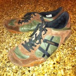 DIESEL Shoes*LEATHER*size 12 men’s*DIESEL shoes mens brwn grn*REMY model*EUR 45*