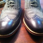 Men’s Cole Haan Gray Wing Tip Oxfords, Excellent Condition, 8 M