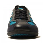 $225 Hugo Boss ORANGE Label Lace-up Sneakers Navy Aqua Mens 8 41 Trainers 7.5